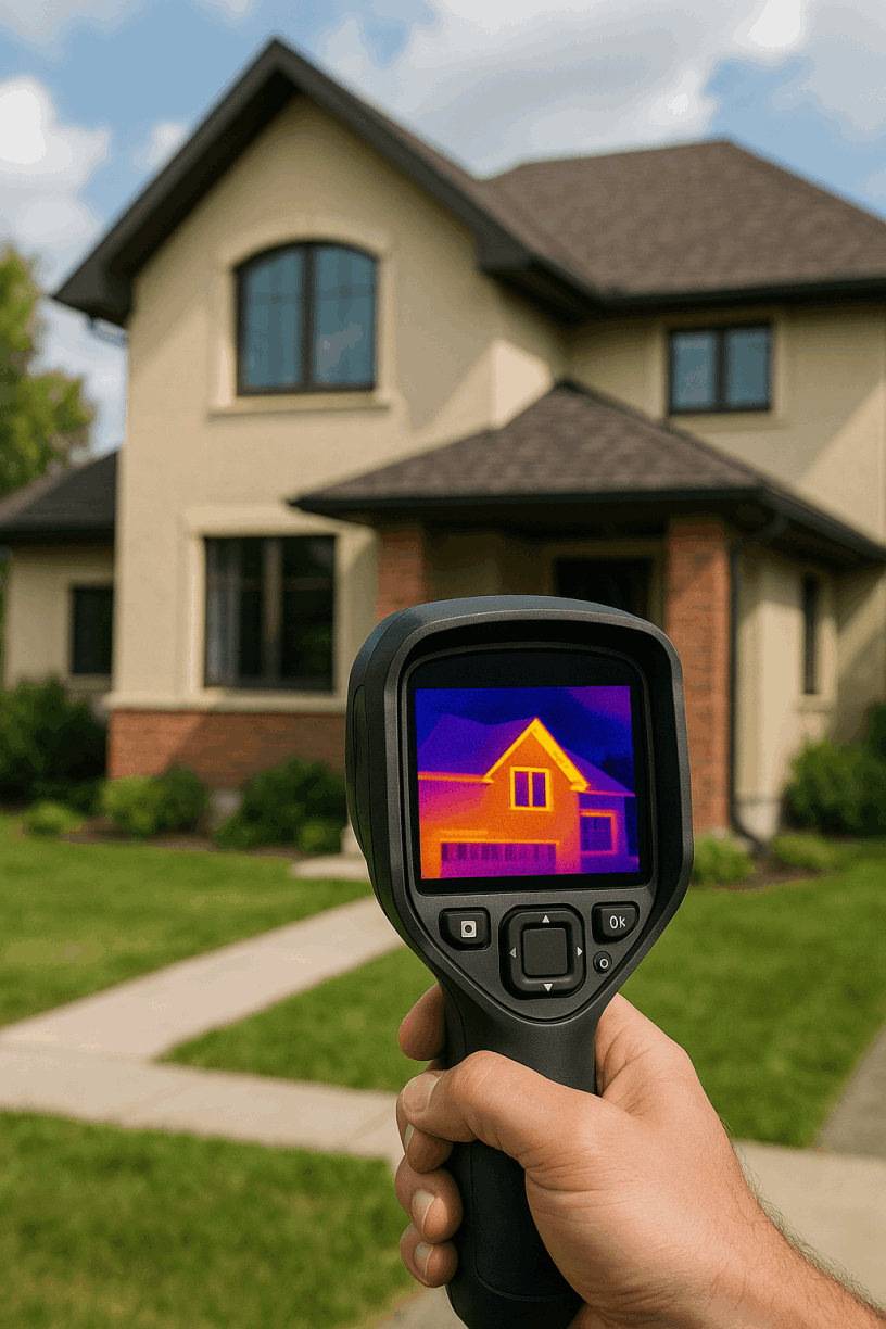 Тепловизор ищет утечку